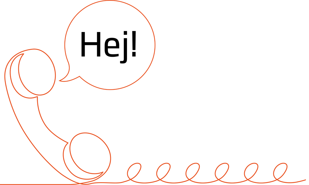 Illustration av telefonlur